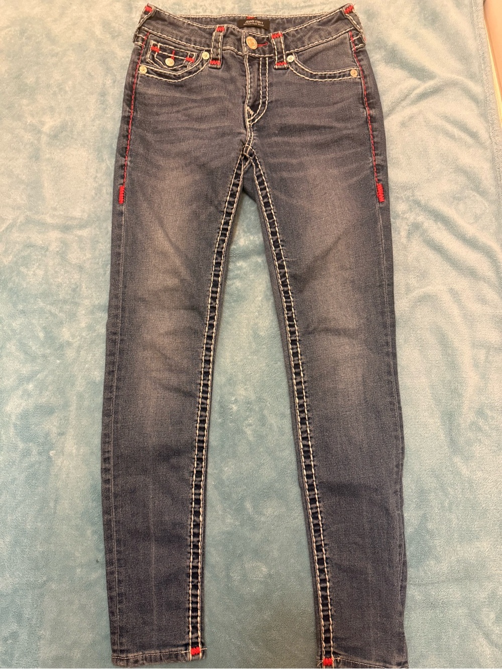 True Religion Jennie Curvy Mid Rise Super Skinny Jeans (25)